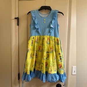 EUC Eleanor Rose April showers Size 14-16 dress